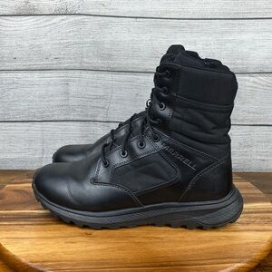 Merrell Mens MQC Tactical Strike 8 Inch Side Zip CB Black Boot J007931 Size 10.5